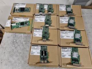 11x Assorted IBM Server PCI-E Network Adapter Cards