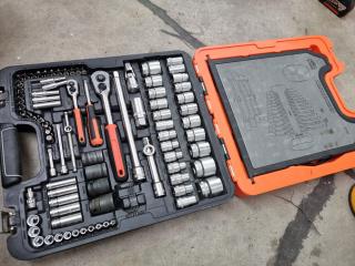 Bahco 106-Piece 1/4" & 1/2" Drive Combined Socket & Spanner Set