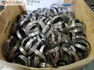 Bulk Lot of Steel Hose Clamps