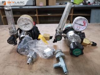 2x Industrial CO2 Gas Regulators