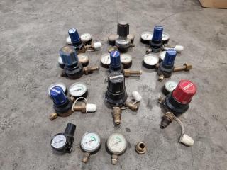 Assortment of BOC Pressure Valves/Guages