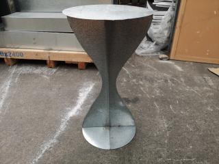 Unique Custom Made Galvanised Steel Cafe Table or Display Stand