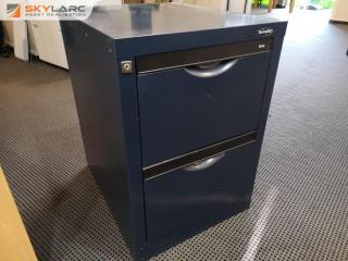 2-Drawer Steel File Cabinet by Europlan