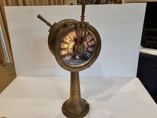 Brass Lighted Steamship Engine Order Telegraph Assembly