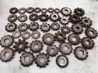 40+ Assorted Milling Gear Cutters