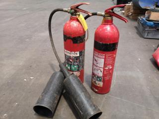 2x Carbon Dioxide Fire Extinguishers