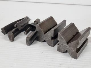 2x Eclipse No.706 Vee Blocks w/ 2x Clamps