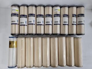 18x Pleated Sediment Filter Cartridges, 250 x 70mm dia