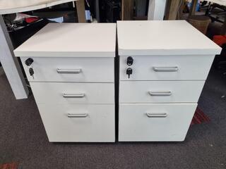 2x Office Mobile Drawer Units
