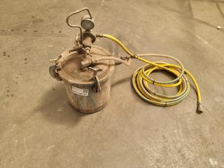 Air Spray Gun Feed Pressurized Paint Tank