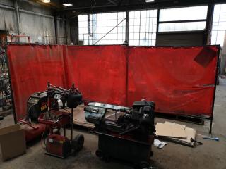 3x Workshop Welding Screens