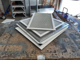 5 x Assorted Aluminum Vent Grilles