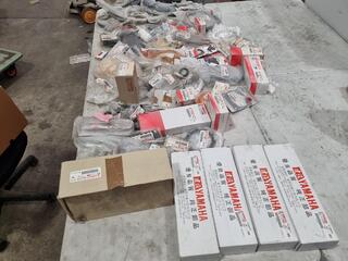 Assorted Yamaha Branded Motorcycle Parts