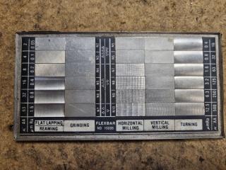 Vintage Metal Surface Roughness Comparator 