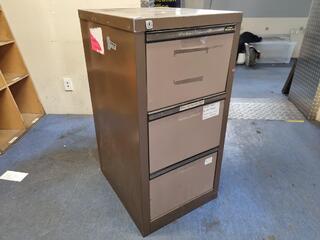 Vintage Europlan Metalon 3-Drawer Steel File Cabinet