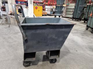 Heavy Duty Steel Scrap Material Bin Trolley