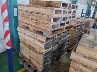 Pallet of Steel Reinforced Wooden Frames