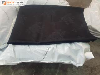 Bag of 25 Damask Black Table Cloths