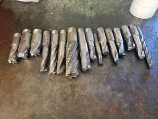 Large Lot of Milling Machine Endmills 