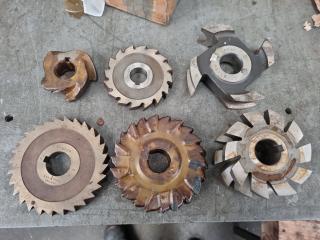 6 x Milling Machine Cutters