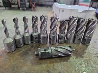 11x Assorted Annular Cutters