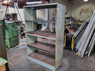 Sturdy Steel & Wood Workshop Shelving Unit