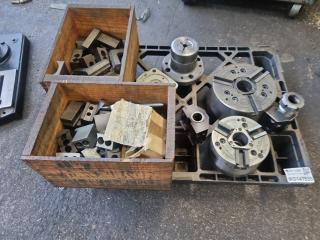 Pallet of CNC Chucks and Accessories 