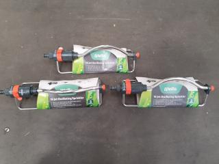 3x Wetta 16 Jet Oscillating Sprinklers