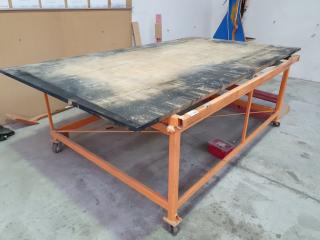 Heavy Duty Steel Frame Mobile Workbench