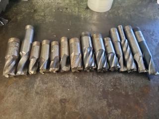 Large Lot of Milling Machine Endmills 