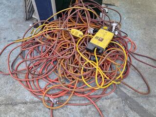 Assorted Simgle Phase 10A Power Extension Leads & More