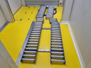 Floor Pallet Roller Conveyors w/ Turntable