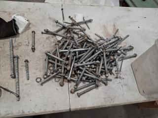 LOT OF ASSORTED VARIES SIZE BOLTS 