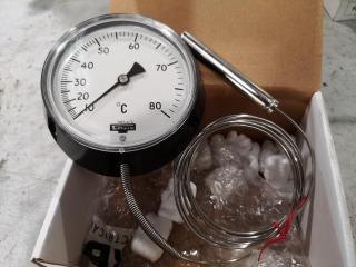 Teltherm Vapour Pressure Temperature Thermometer Gauge