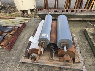 6 Large Conveyor Rollers