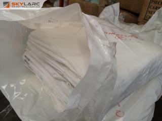 25x Commercial Grade White Table Cloths, 1850x1850mm, Bulk Lot, New