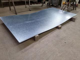 10x 2440x1220mm Galvanised Steel Sheets, Various Thicknesses