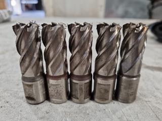 5x Annular Cutters, 18mm size