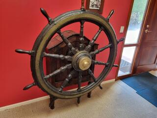 Antique Wooden Ships Wheel