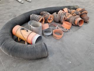 Collection of 300mm Vent Tubing w/ Blower Unit