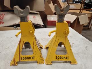 2x 3000kg Adjustable Jack Stands