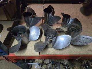 6 x Stainless Boat Propellers 