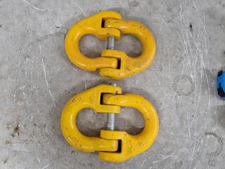 2x Large Hanmerlock Chain Connectors by Yoke, New