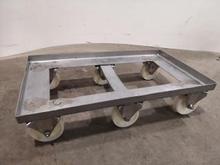 Stainless Steel 6-Wheel Trolley Base