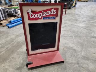 Heavy Steel Mobile Sidewalk Retail Sign Frame