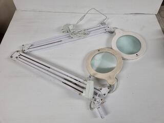 2x Daylight Mag Lamp S Magnifying Desk Lamps