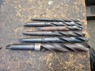 6 x Morse Taper Drill Bits 