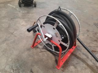 10M Oil Hose & Reel with attached Digitally Metered Nossel