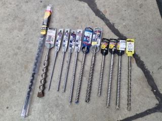 Assorted SDS-Plus & Auger Drills, New