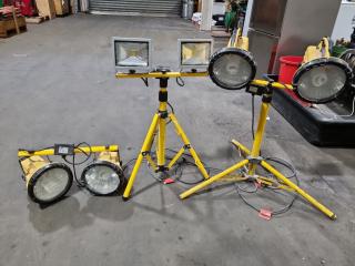 3x Sets of LED & Flourecent Work Lights